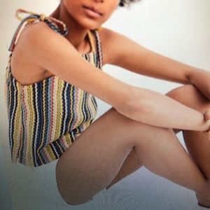 Madewell Texture & Thread Tie-Shoulder Tank Top in